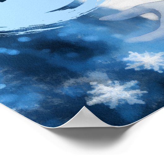 美しい凍っていスノークイーンinウィンターワンダーランド ポスター (角)