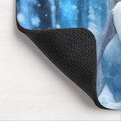 美しい凍っていスノークイーンinウィンターワンダーランド マウスパッド (コーナー)