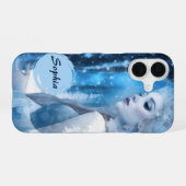 美しい凍っていスノークイーンinウィンターワンダーランド iPhone 16ケース (裏面横)
