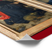 美しい出生シーン宗教的なクリスマスイエス ポスター (角)