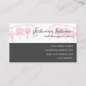 美しい出血ハートは灰色で咲く 名刺 (裏面)