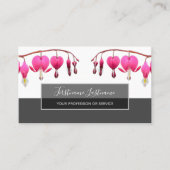 美しい出血ハートは灰色で咲く 名刺 (正面)