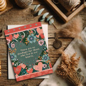 美しい別離に悲しみを込めて ~お別れの言葉~ 花のハート カード