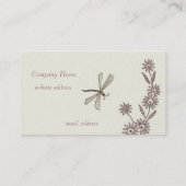 美しい刺繍の一見の名刺のテンプレート 名刺 (裏面)