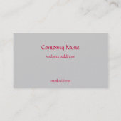 美しい刺繍の一見の名刺のテンプレート 名刺 (裏面)