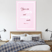 美しい励ましの聖なる書物、 経典バイブル引用文 キャンバスプリント (インサイチュ (寝室))