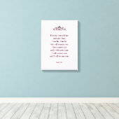 美しい励ましの聖なる書物、 経典バイブル聖句イザヤ キャンバスプリント (インサイチュ (ウッドフロア))