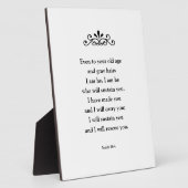 美しい励ましの聖なる書物、 経典聖書の詩イザヤ フォトプラーク (側面)