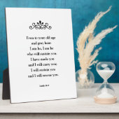 美しい励ましの聖なる書物、 経典聖書の詩イザヤ フォトプラーク (側面)