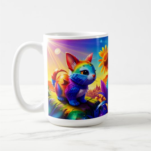 美しい動物の三 コーヒーマグカップ (左)