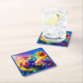 美しい動物3 スクエアペーパーコースター (インサイチュ)