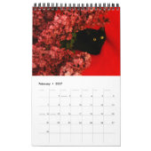 美しい動物-カレンダー(独身のなページ) カレンダー (2月 2027)