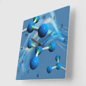 美しい化学の壁時計 スクエア壁時計 (傾斜)