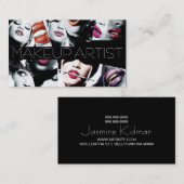 美しい化粧アーティストカード 名刺 (正面/裏面)