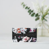 美しい化粧アーティストカード 名刺 (スタンド正面)