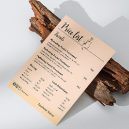 美しい化粧品の気にスキンプライスリストメニュー チラシ