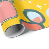 美しい化粧品パターン金ゴールドギフトラップ ラッピングペーパー (ロールコーナー)