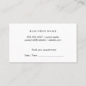 美しい化粧 予約カード (裏面)