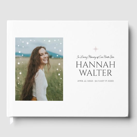 美しい北スターお祝い・オブ・ライフ ゲストブック (正面)