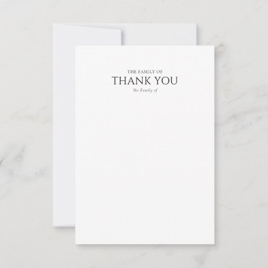 美しい北スターお祝い・オブ・ライフ サンキューカード (裏面)