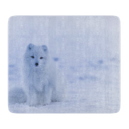 美しい北極キツネ カッティングボード