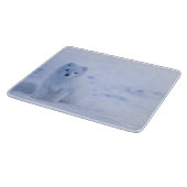 美しい北極キツネ カッティングボード (角)