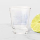 美しい北極キツネ ショットグラス (裏面)