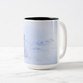 美しい北極キツネ ツートーンマグカップ (正面右)