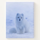 美しい北極キツネ ノートブック (裏面)