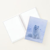 美しい北極キツネ ノートブック (内部)