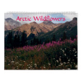 美しい北極ワイルドフラワーカラーウォール カレンダー (カバー)
