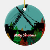 美しい北西クレーンの運転技術者芸術 セラミックオーナメント (裏面)