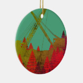 美しい北西クレーン運転技術者芸術 セラミックオーナメント (右)