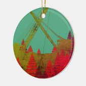 美しい北西クレーン運転技術者芸術 セラミックオーナメント (左)