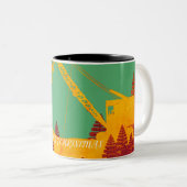 美しい北西クレーン運転技術者芸術 ツートーンマグカップ (正面右)