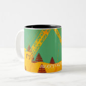 美しい北西クレーン運転技術者芸術 ツートーンマグカップ (正面左)