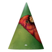 美しい北赤（鳥）ショウジョウコウカンチョウ絵画の鳥 パーティーハット (左)