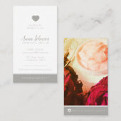 美しい医療会社写真カスタムinstagram gray 名刺 (正面/裏面)