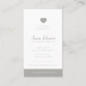 美しい医療会社写真カスタムinstagram gray 名刺 (正面)