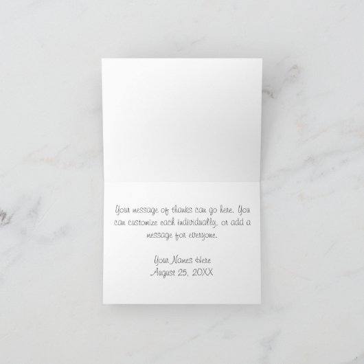 美しい十字架 |ありがとうございます サンキューカード (内部)