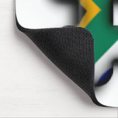 美しい南アフリカのハッシュタグ国旗のパターンアート マウスパッド (コーナー)