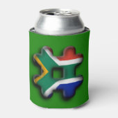 美しい南アフリカのハッシュタグ国旗のパターンアート 缶クーラー (缶正面)