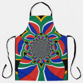 美しい南アフリカ国旗のホーム夏のアイディア エプロン (正面)