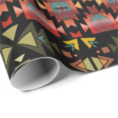 美しい南西スタイルキルテッドルック ラッピングペーパー (ロールコーナー)