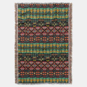 美しい南西スタイルキルテ縁どィ スローブランケット (正面縦)