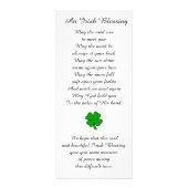 美しい印象派の花の祈りの言葉カード ラックカード (裏面)