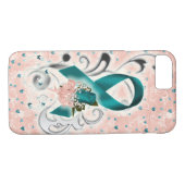 美しい卵巣癌の認識度の携帯電話の箱 Case-Mate iPhoneケース (裏面(横))