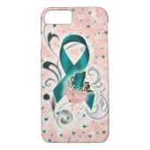 美しい卵巣癌の認識度の携帯電話の箱 Case-Mate iPhoneケース (裏面)