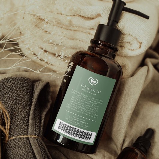 美しい原料バーコードラ葉ベルロゴ(緑) ワインラベル