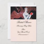 美しい及びフェニックスブライダルシャワーパーティー 招待状 (裏面)